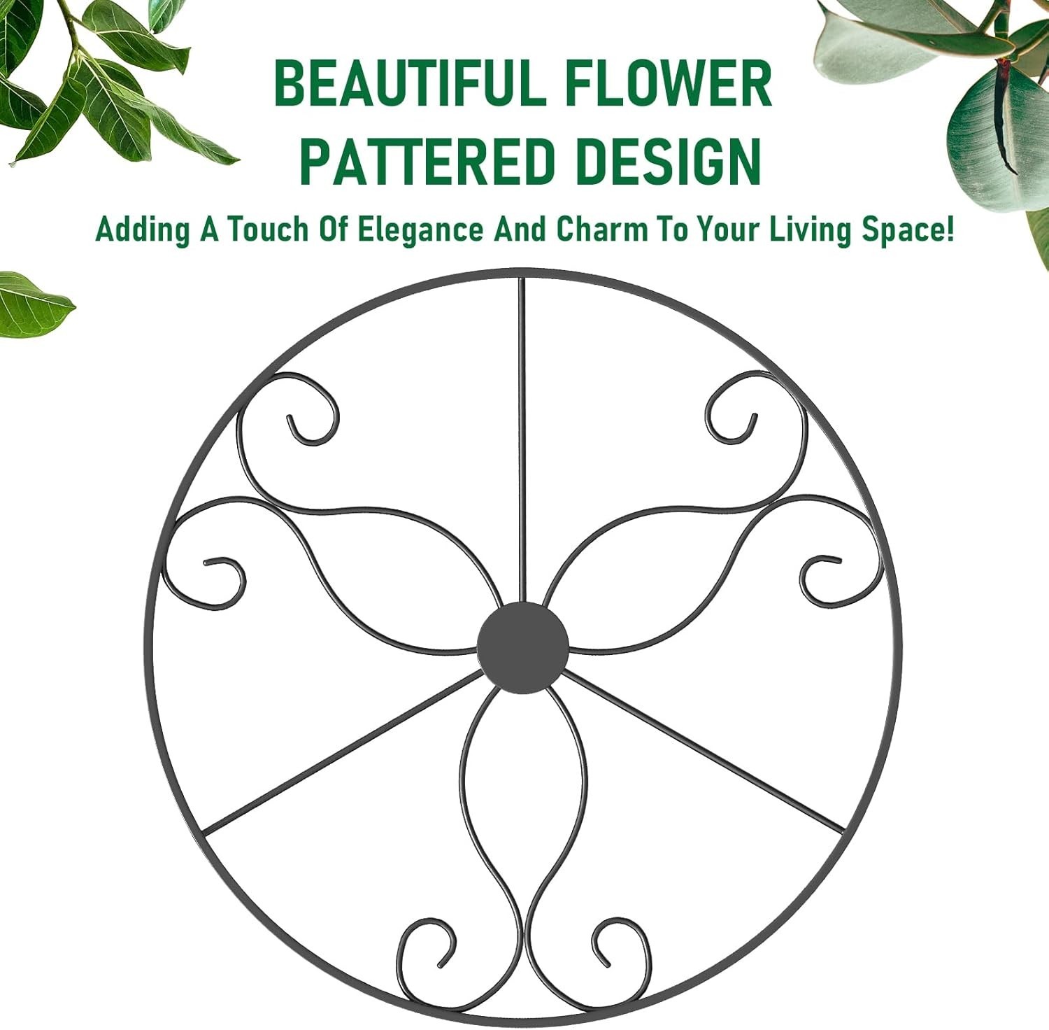 2-Pack Hanging Planters for Indoor Plants – Heavy Duty Metal Plant Hanger Indoor