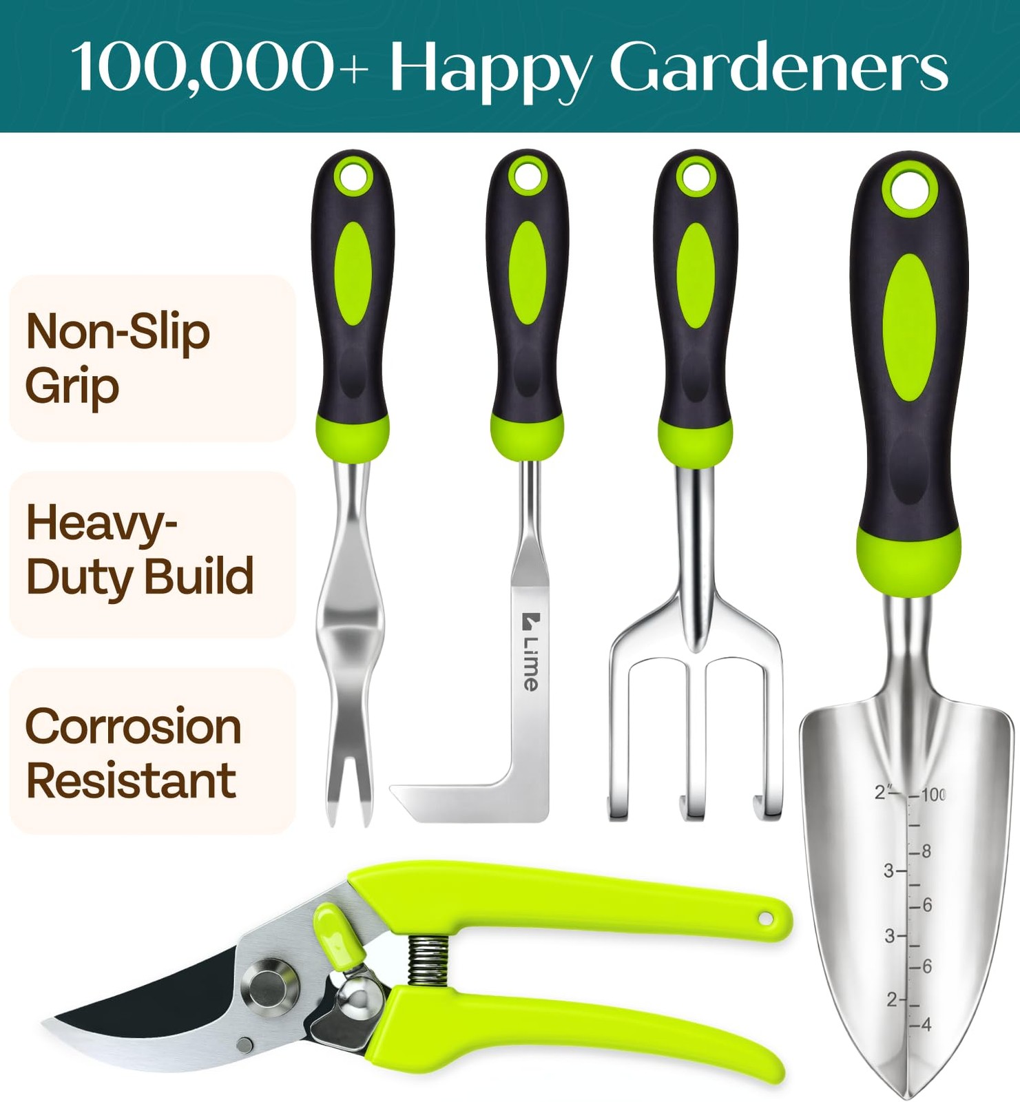 GROWIT Heavy Duty Gardening Tools – Gardening Gifts for Women, Men, Mom, Dad …