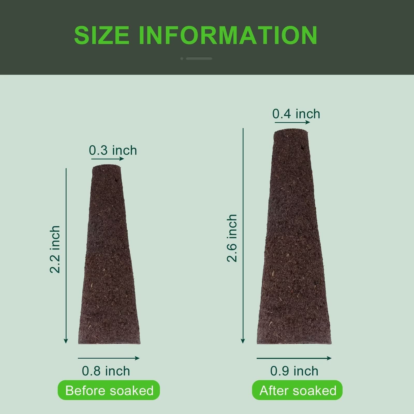 Ybb 100Pcs Grow Sponges Hydroponic Seed Starter Pods Sponges Compatible