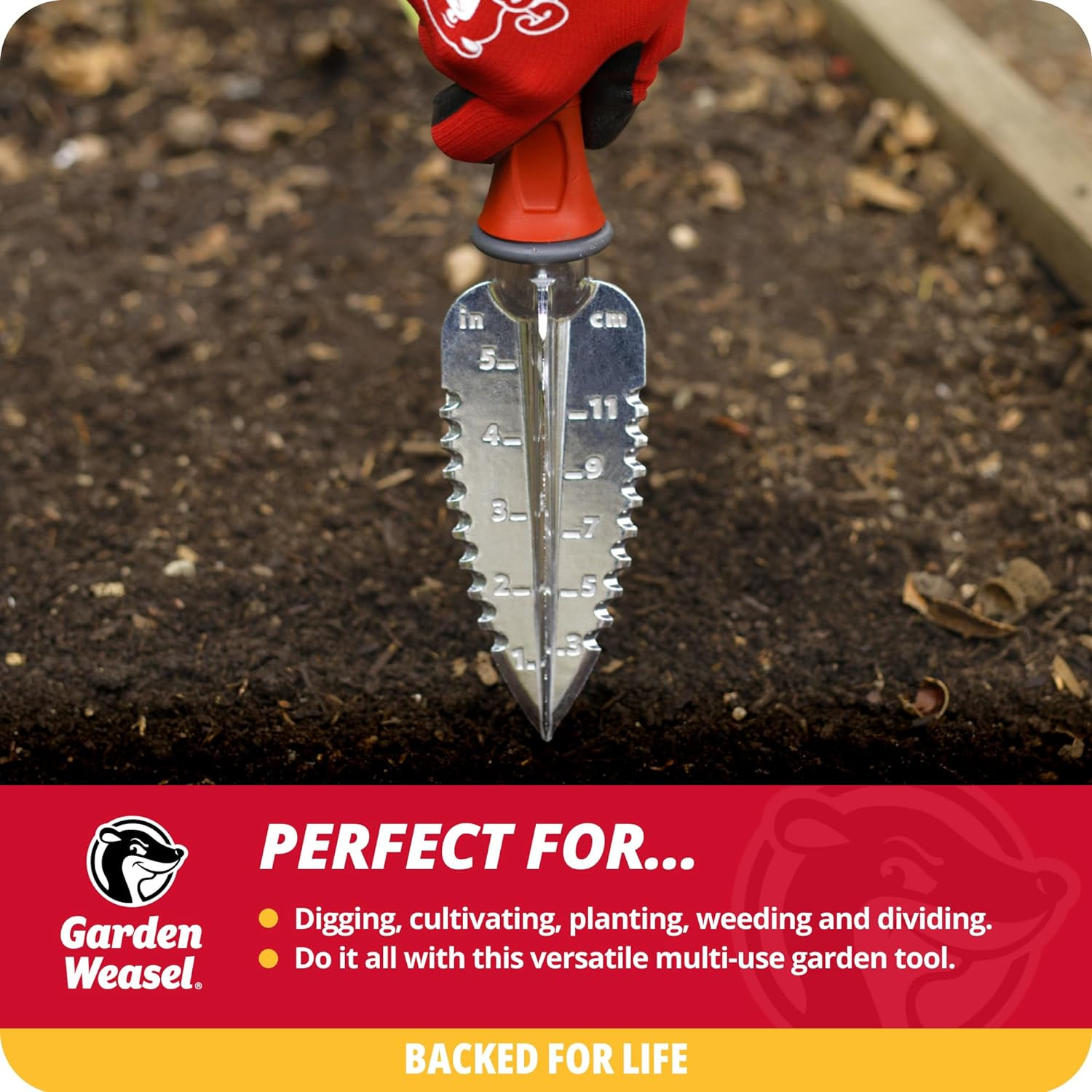 Multi-Use Transplanter | Dig, Cultivate, Plant, Weed | Planting and Gardening Ha