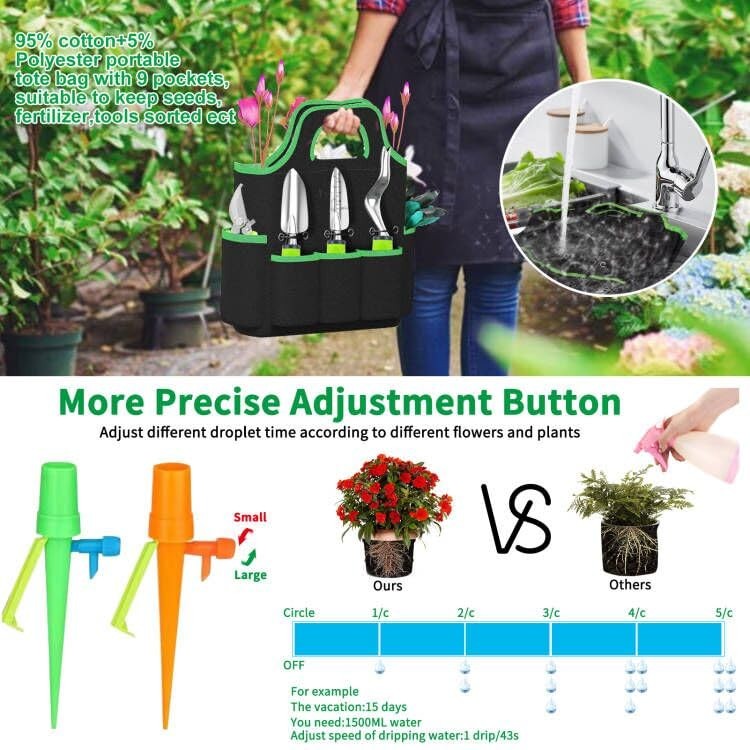 84 PCS Garden Tools Set,10pcs Succulent Tools Set Included 6pcs Large Heavy D…