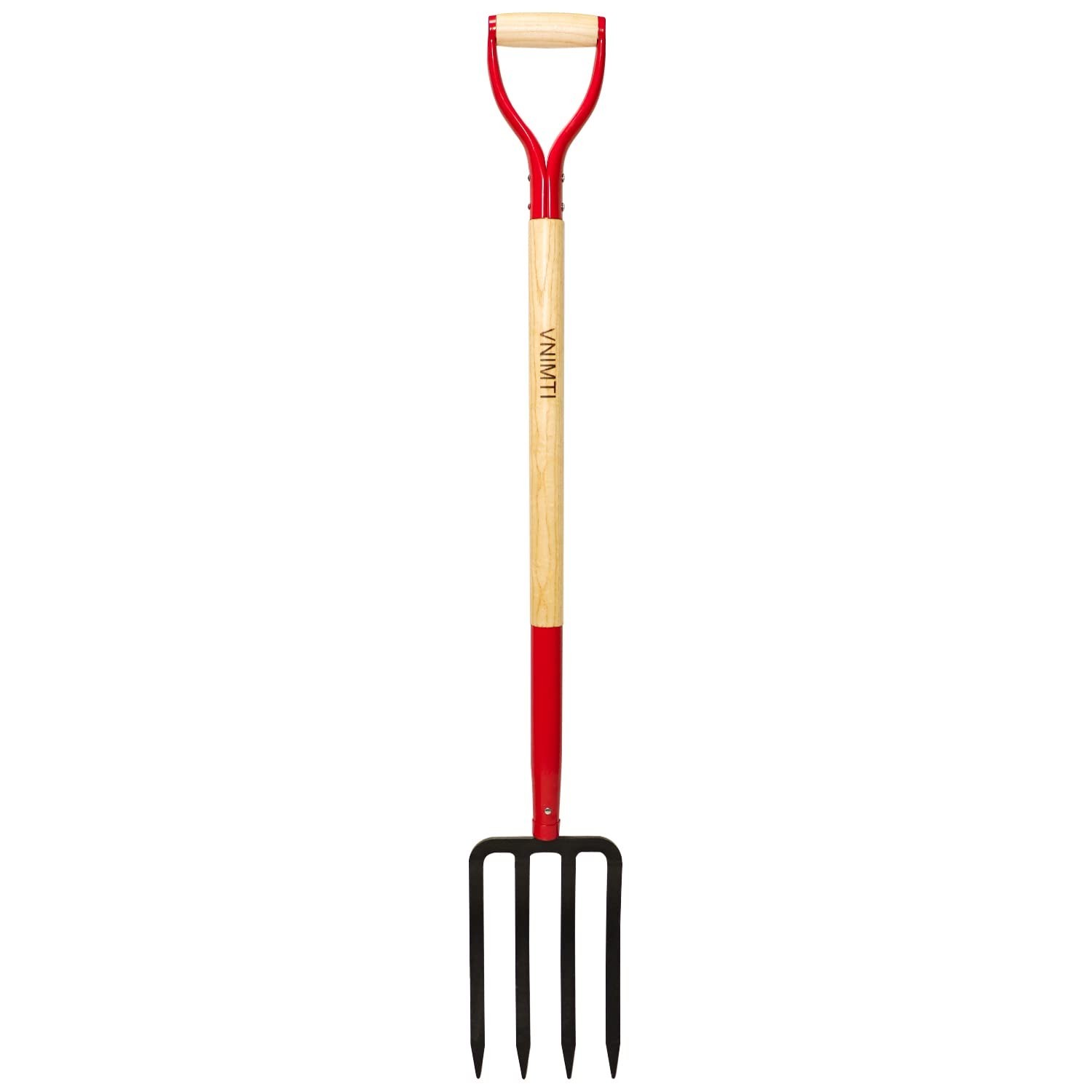 VNIMTI Garden Fork,4-Tine Spading Fork,Compost Fork,Steel Digging Fork,45Inch…
