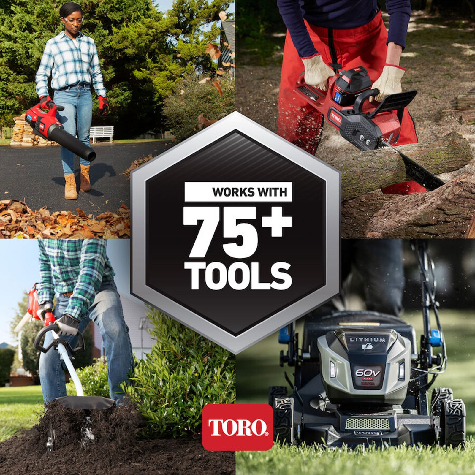 Toro Foldable 60-Volt 21-Inch Stripe Cordless Electric Self Propelled Lawn Mower