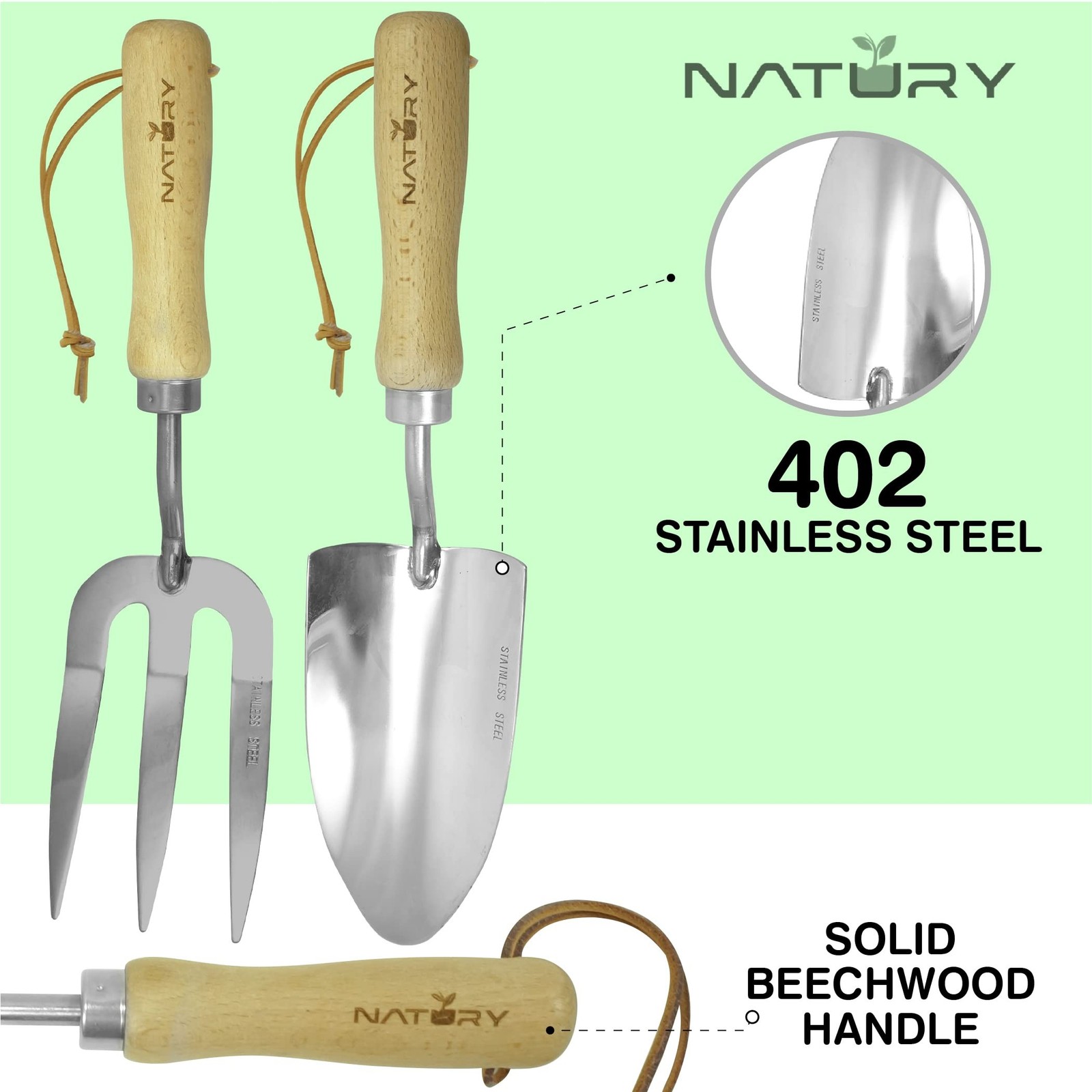 Garden Tools Set – Premium Stainless Steel Gardening Hand Tools with Solid