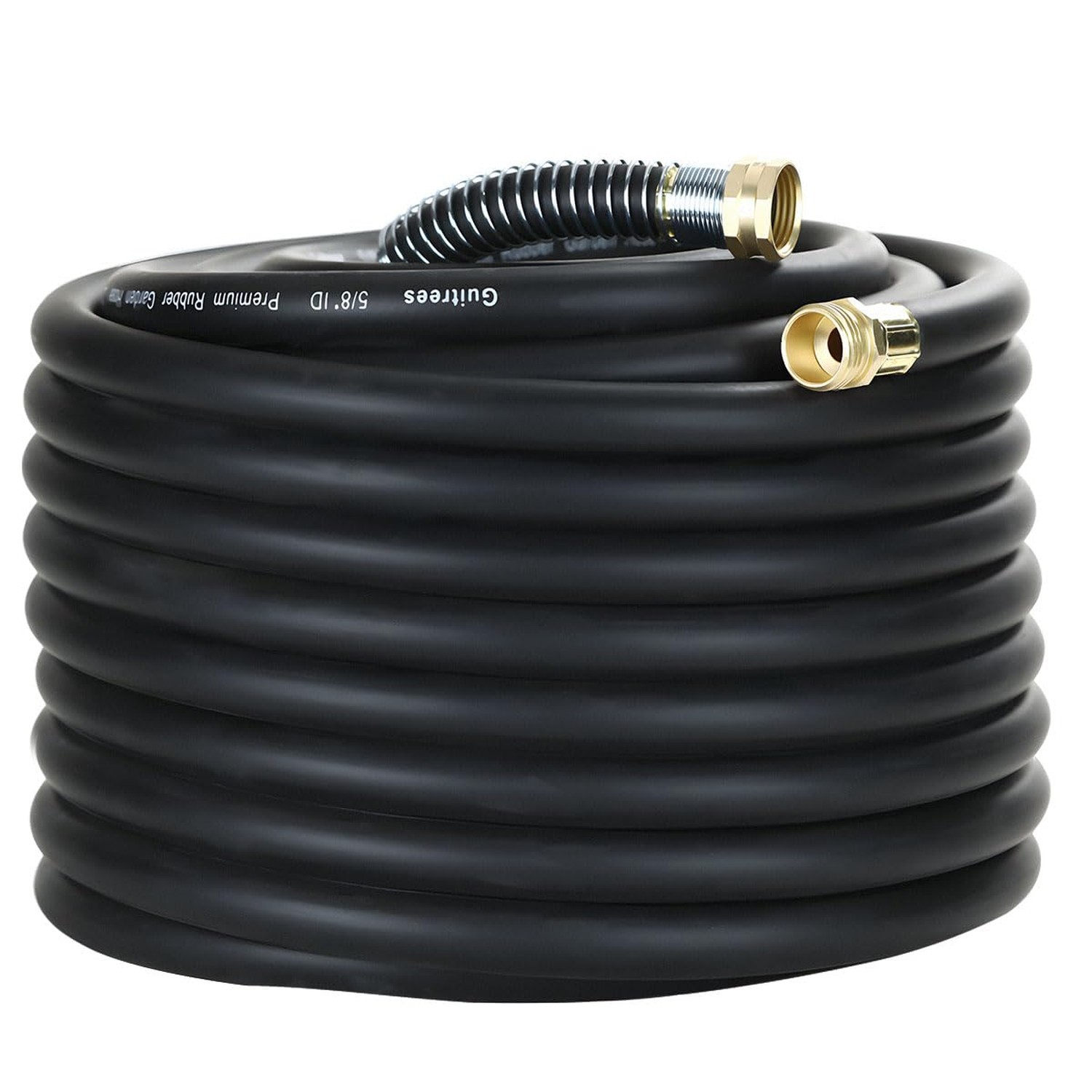 Guitrees 100FT 5/8 Heavy Duty Rubber Garden Hose – 300psi Working, 1000psi Bu…