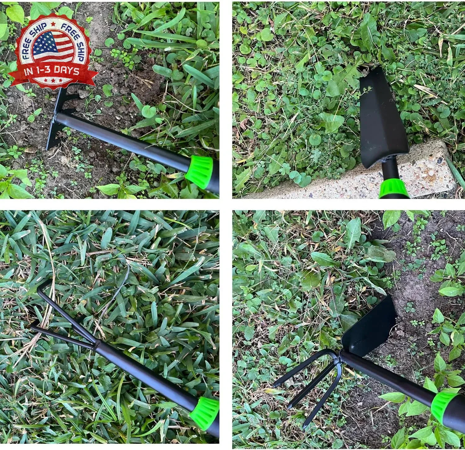 7-Piece Aluminum Alloy Heavy Duty Gardening Tool Set – Rust Proof, Ergonomic Han