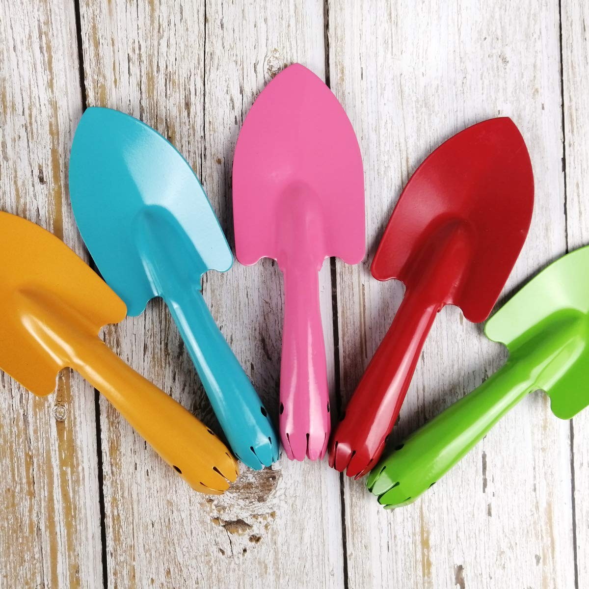 Mini Colorful Trowel Metal Garden Hand Shovels, 15 pcs Garden Tools for Teens…