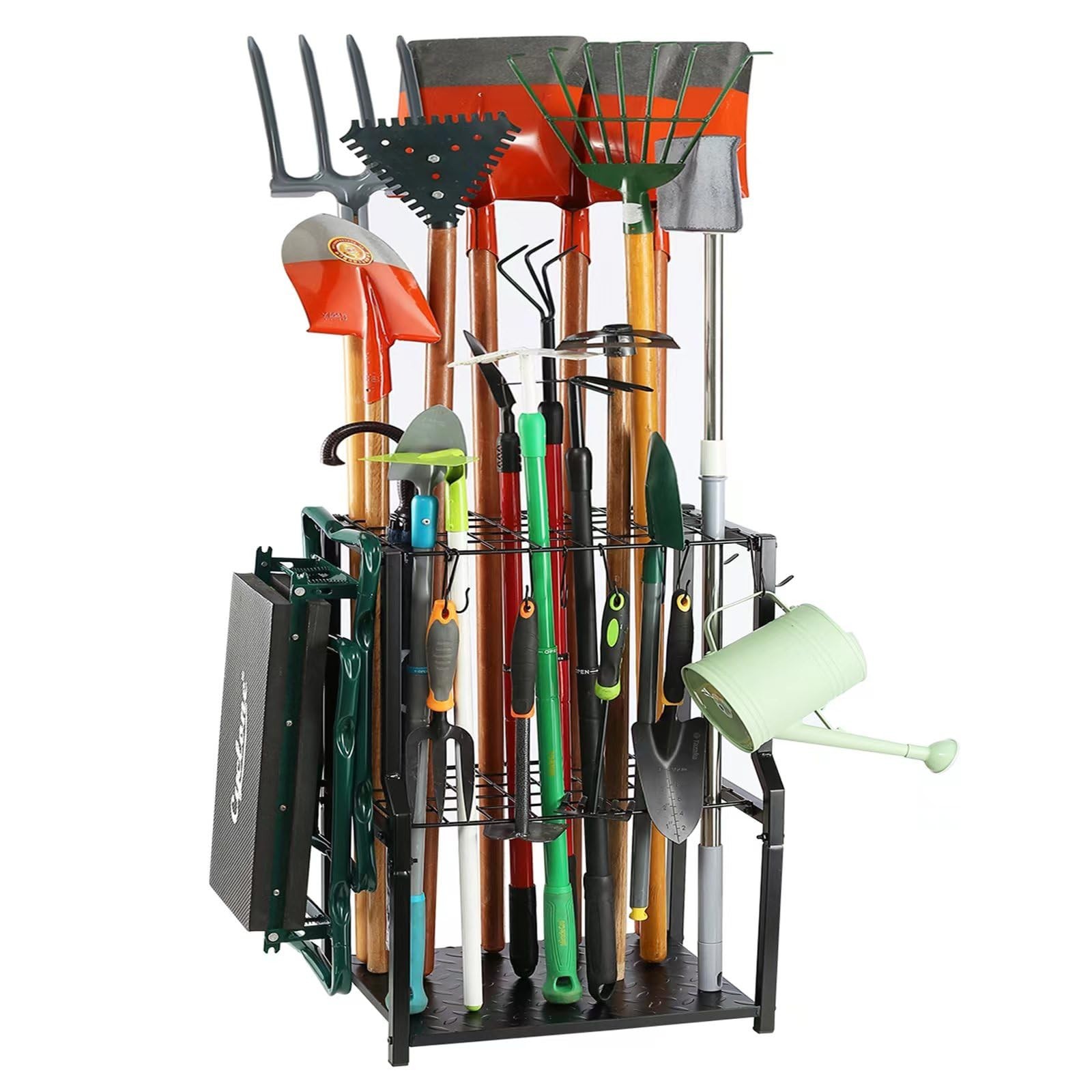 UU-Major Garden Tool Organizer,Yard Tool Rack Heavy Duty,Free Standing for Ga…