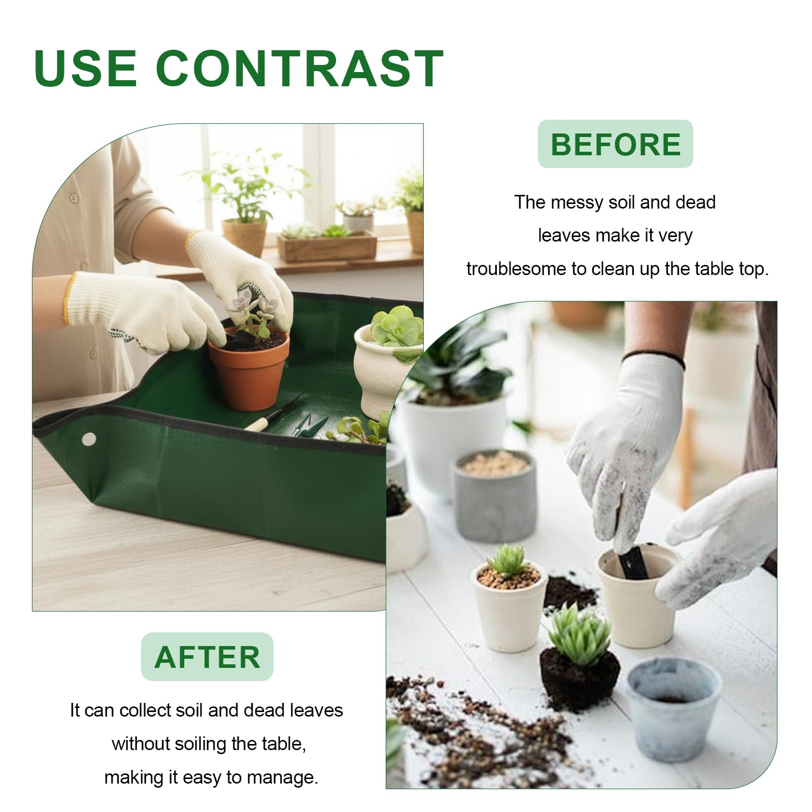 16Pcs Garden Tools, Mini Garden Hand Transplanting Succulent Tools Set, 19.6″…