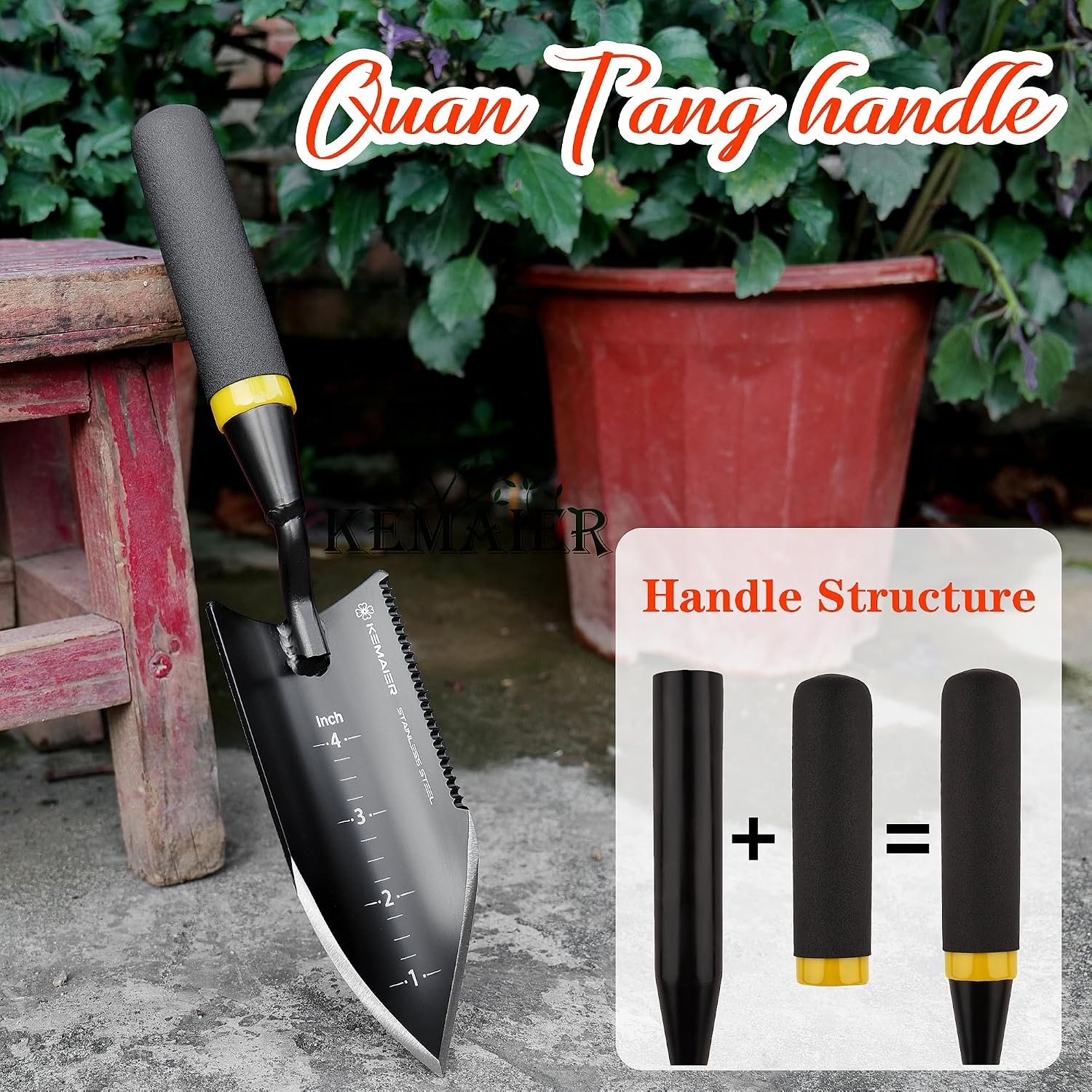 5-Piece Stainless Steel Garden Tool Set – Unbreakable and Ergonomic