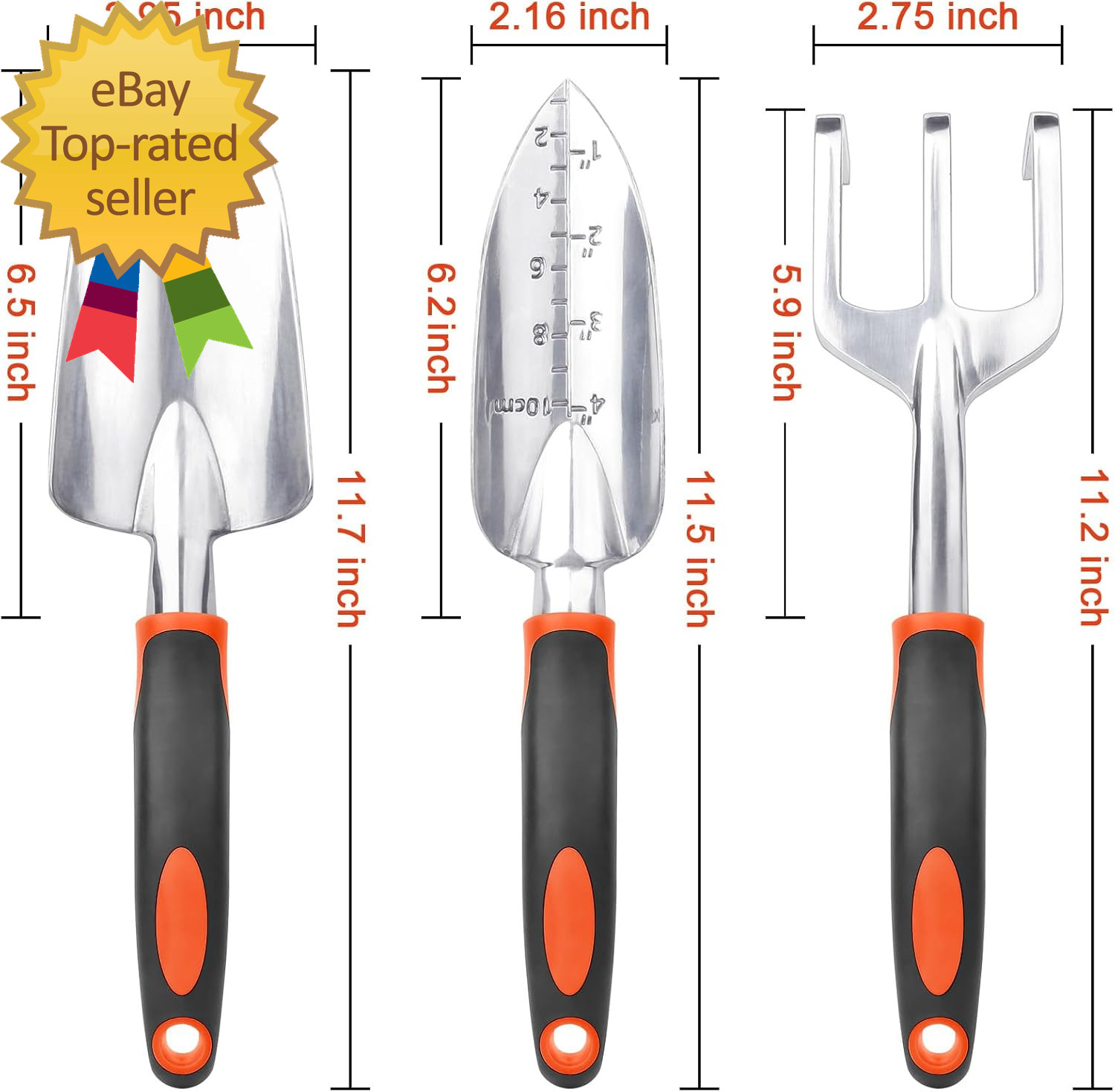 Garden Tools Set 3 Pack Heavy Duty Gardening Tools Set Include Garden Shovel