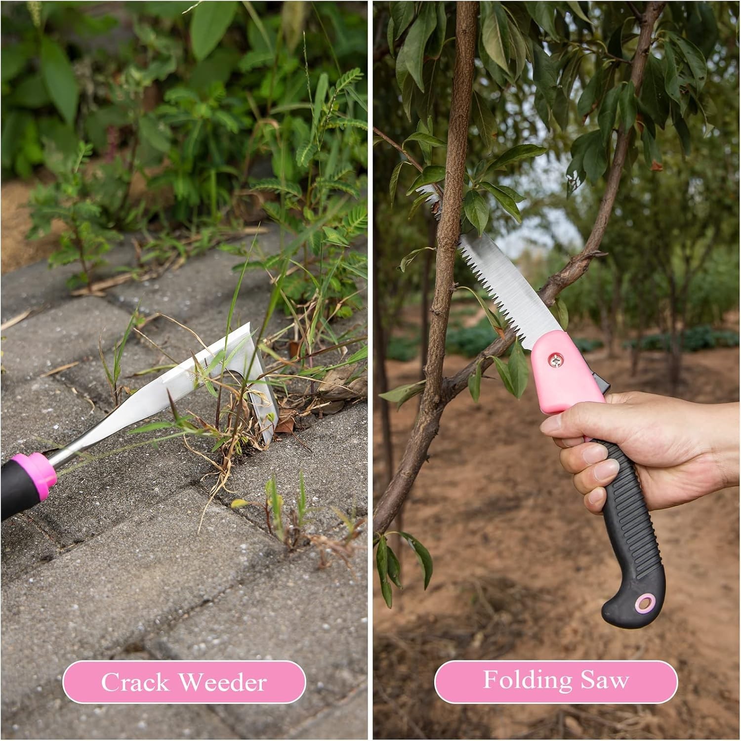 Deluxe Pink Gardening Tool Set – 24PCS Tools & Storage Bag for Women