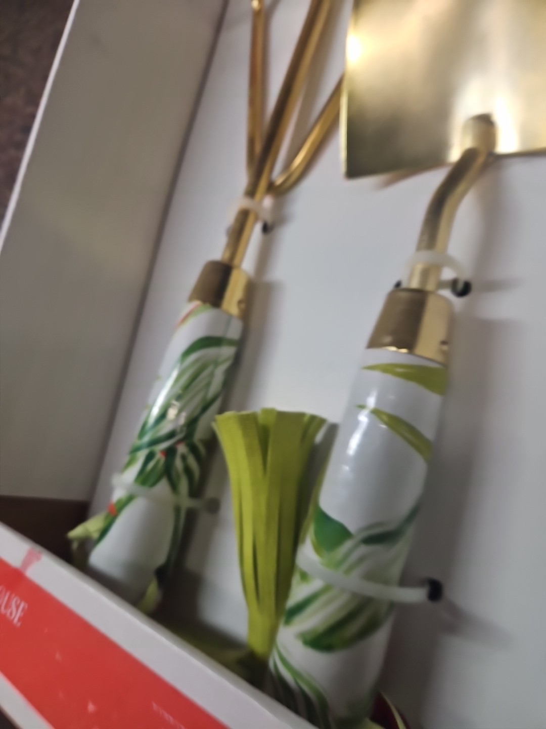Opalhouse Target Garden Tools 2 Pc Set Fork Trowel flower Shovel Gold Gardening