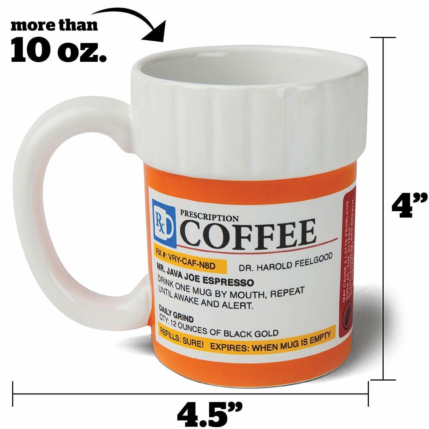 COFFEE MUG – Rx Prescription Kitchen Cup – Coffee Java Freaks