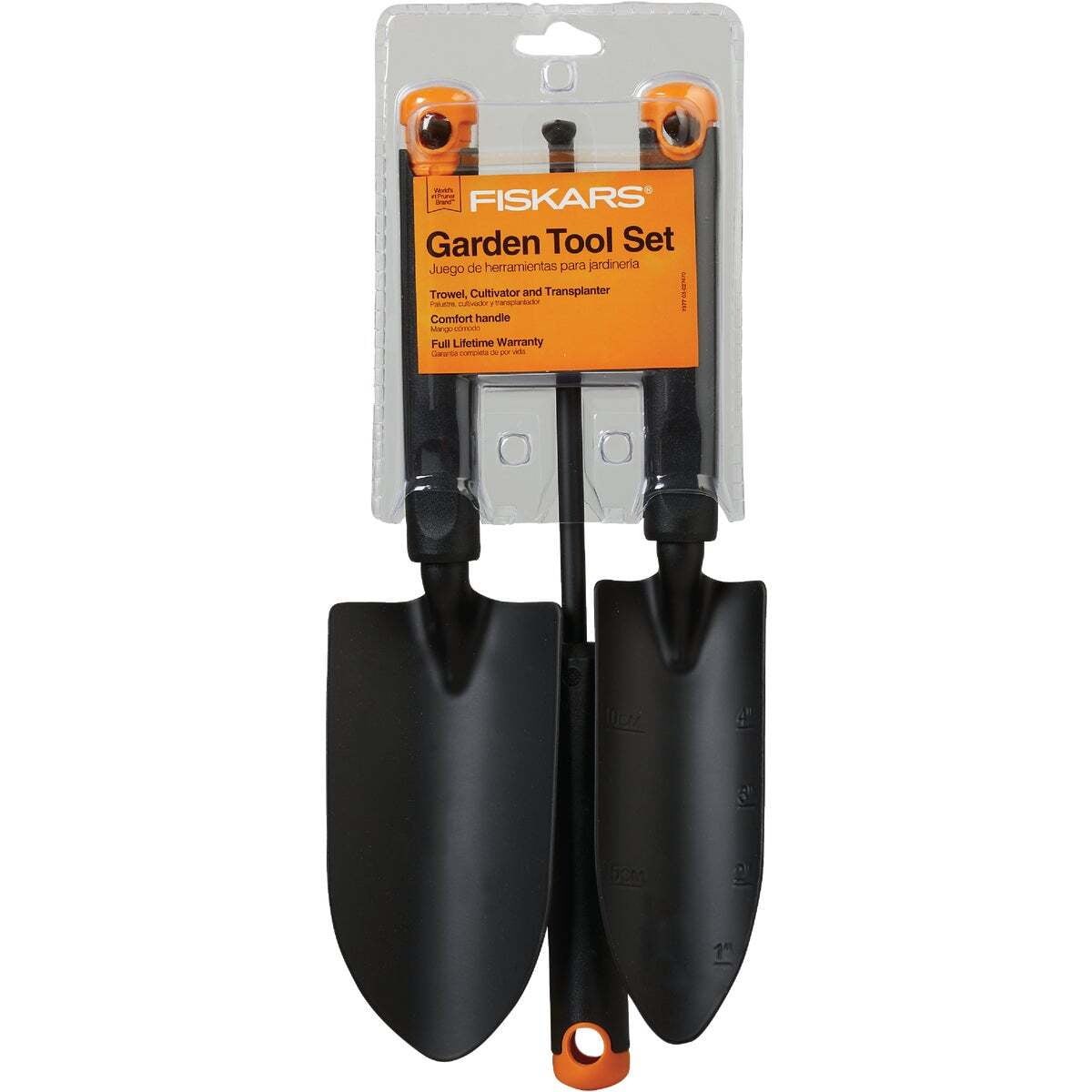 3Piece Garden Tool Set-Trowel,Transplanter,Cultivator,Rust-Resistant Steel Heads