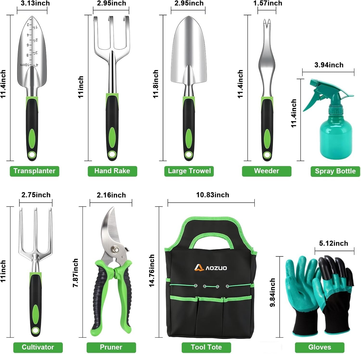 Complete Lightweight Garden Tool Set with Ergonomic Grips – For Gardening Lovers