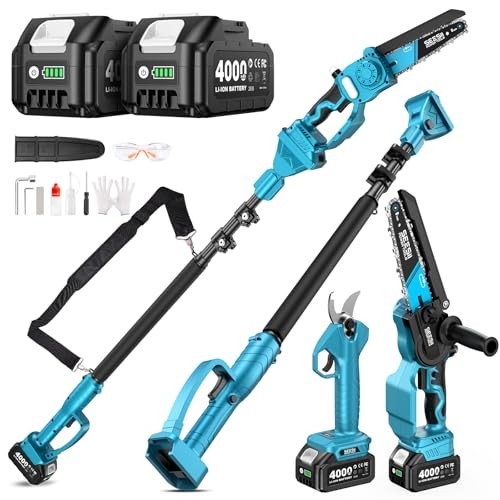 [2026 Model] SEESII Takaeda Electric Chainsaw with Electric Shears 8-inch