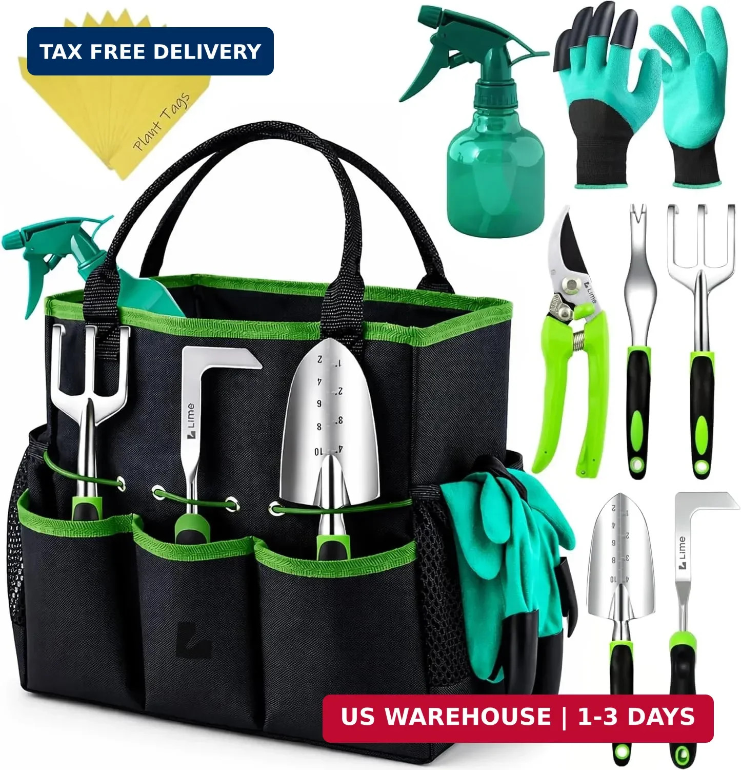 Heavy Duty Gardening Tools – Gardening Gifts for Women, Men, Mom, Dad – Durable,