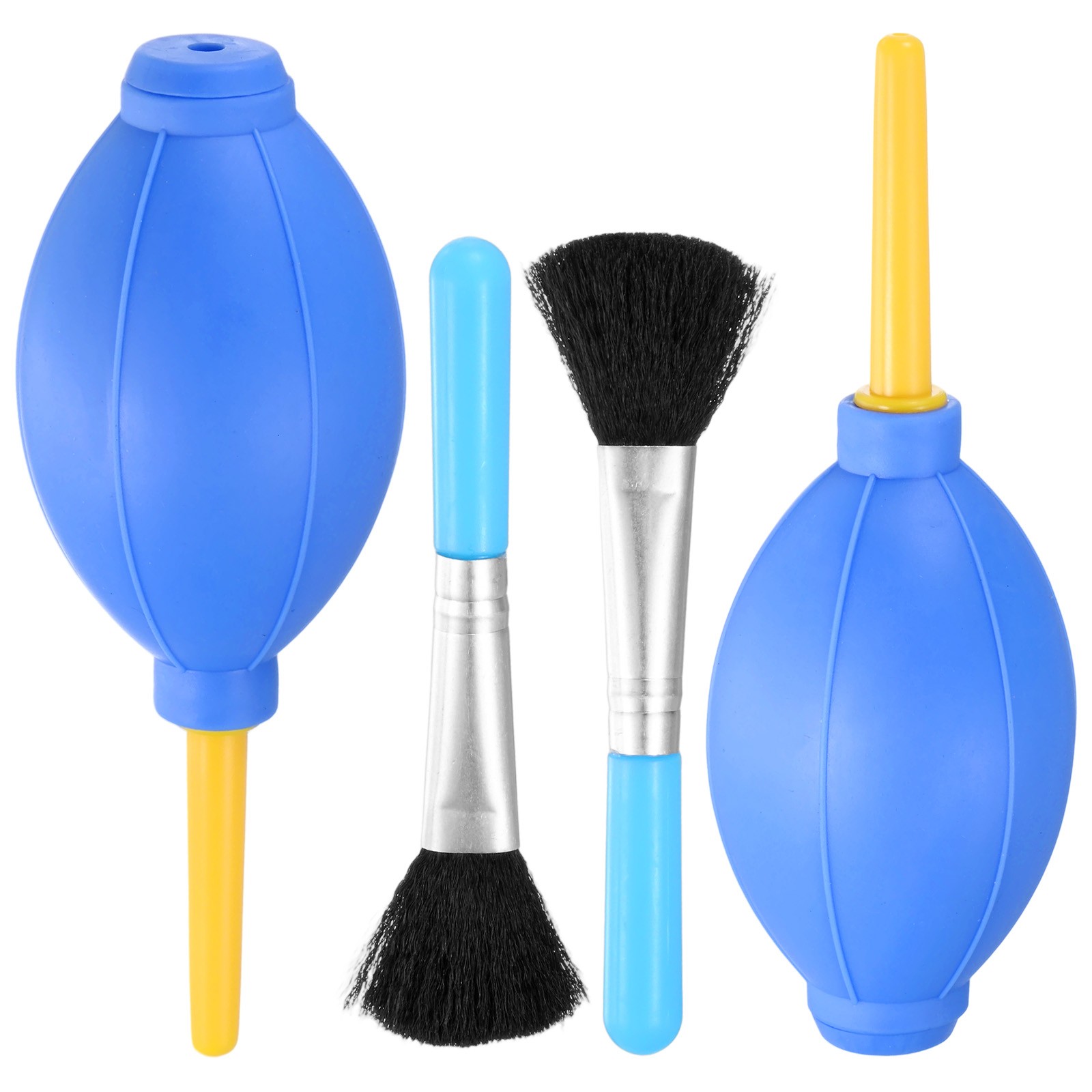 2-Set Plant Brush with Air Duster Blower, Succulent Cleaning Brush [Blue]
