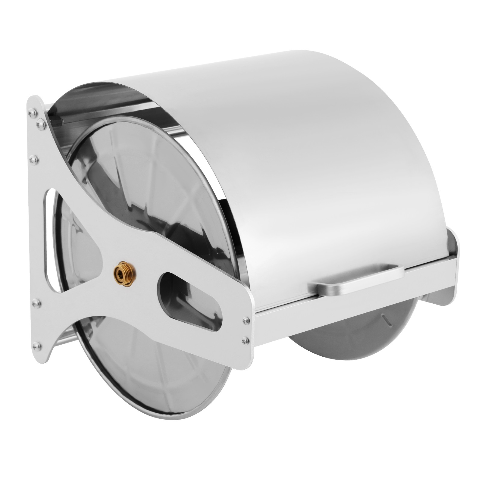Wall-mounted, Floor-mounted Long Lasting 360??garden Hose Reel Metal Hose Reel