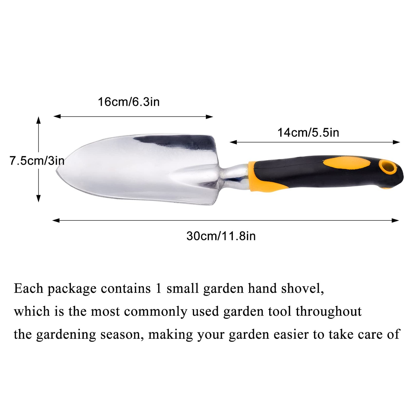 Garden Trowel Hand Shovel, Small Gardening Tools Aluminum Heavy Duty Garden S