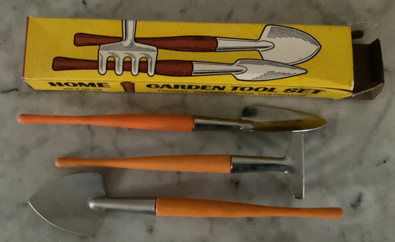 Vtg Home Garden Tool Set For Indoor Plants & Flowers 3 Pc New in Box – Hong Kong