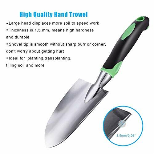 3 Pack Garden Hand Shovel Aluminum Alloy Garden Trowel with Rubber Non-Slip Grip