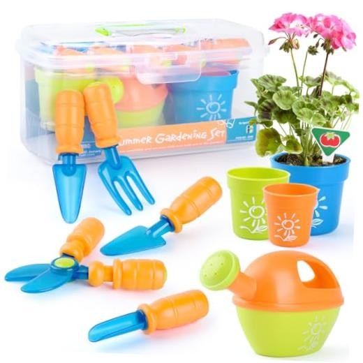 Kids Gardening Set, Garden Tool Set for Kids, Gardening Tools Kit with