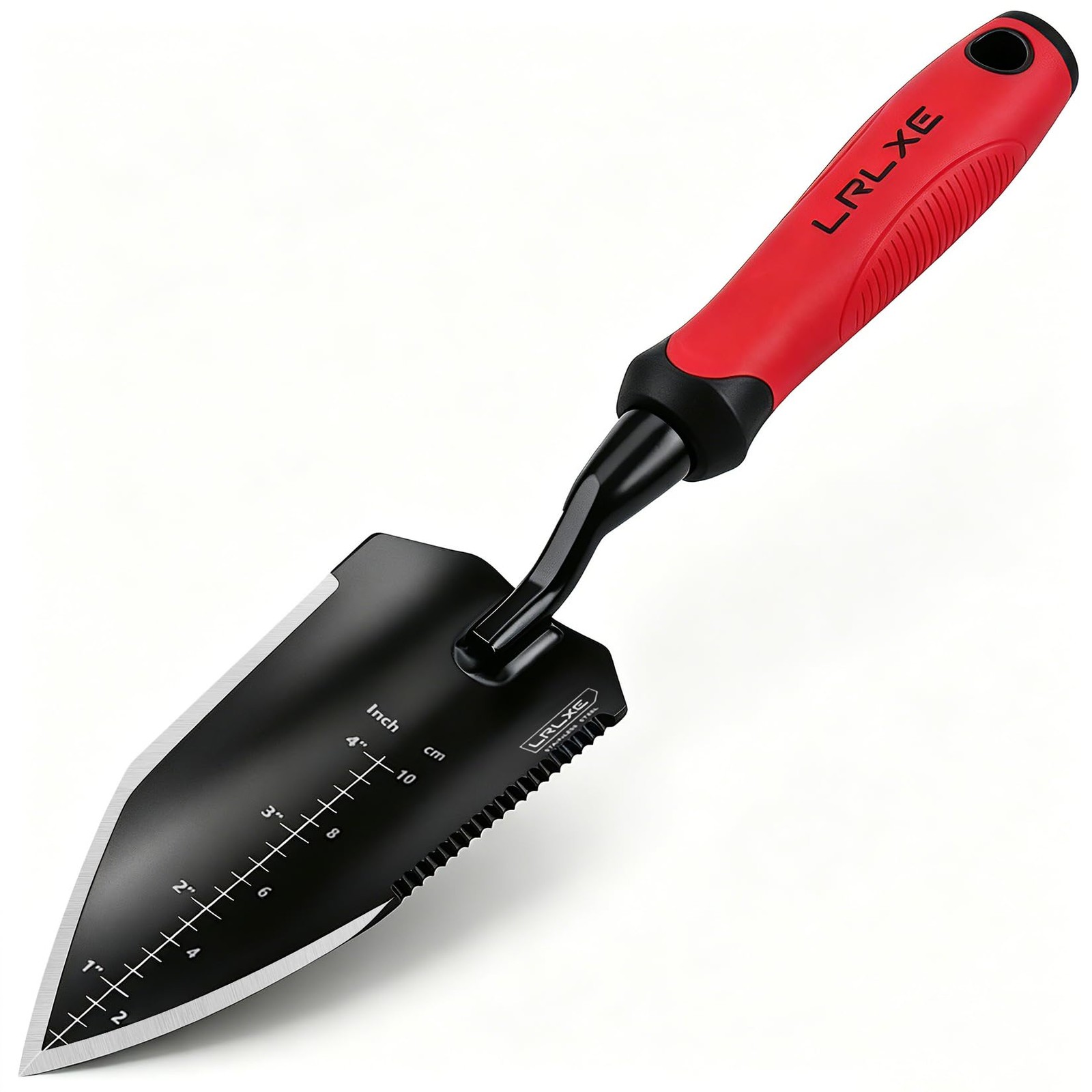 Heavy Duty Garden Trowel, Stainless Steel Pointed Hand Shovel with Non‑Slip R…
