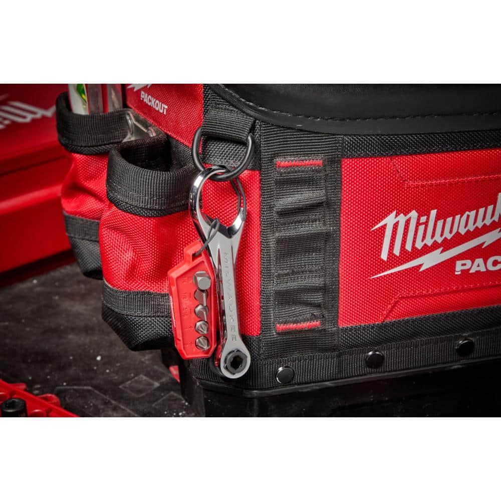 Milwaukee Mini Ratchet 7in1 Multi Bit Driver Tight Space Tool Adapter Clip