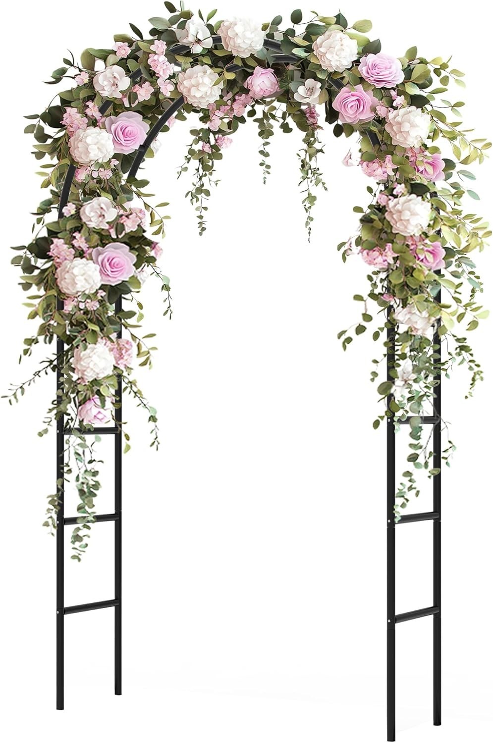 Garden Arch Trellis for Climbing Plants with Rust-Proof Metal Coating 94.5 Inch