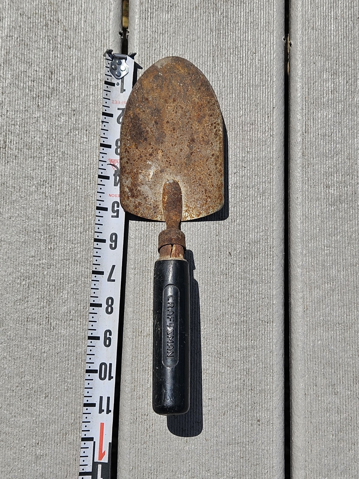 VINTAGE CRAFTSMAN Garden Trowel Hand Shovel Rustic Farmhouse Decor Wood Handle