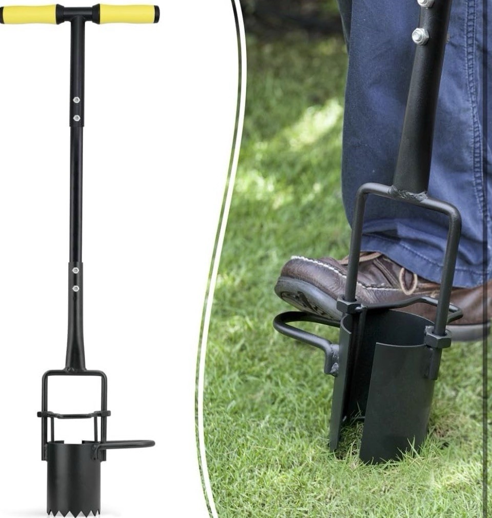 NEW Long Handle Bulb Planter Tool for Gardening – Heavy Duty for Tulips, & Iris