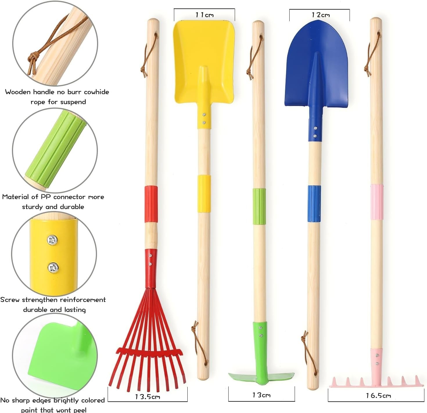 Colorful 28” Detachable Gardening Tools Set for Kids – Learn & Play Outdoors