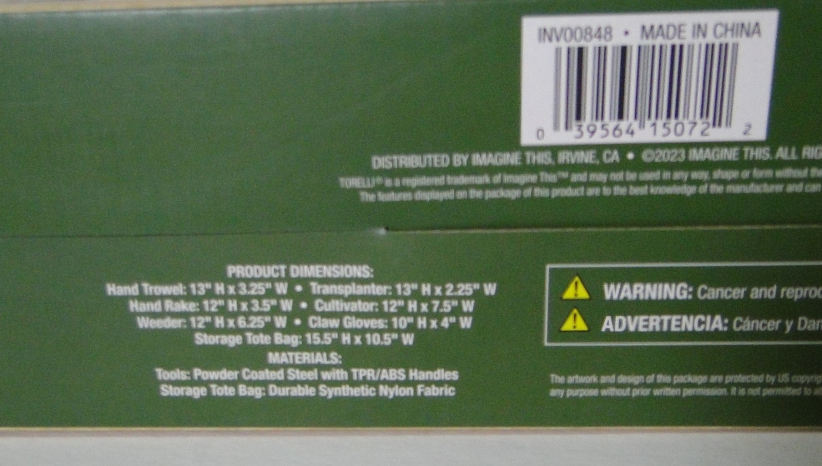 Torelli 9 Piece GARDENING TOOL SET NEW IN BOX !