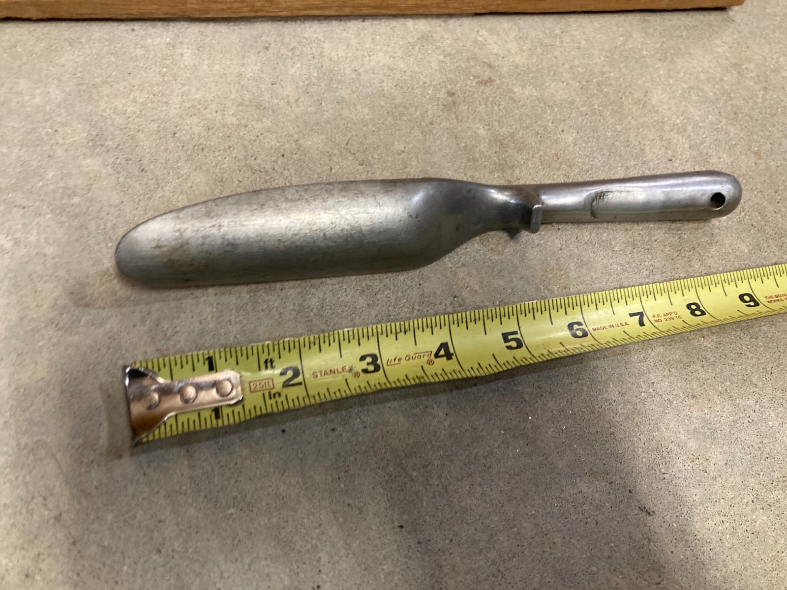 Vintage Cast Aluminum Garden Spade Cultivator Tool
