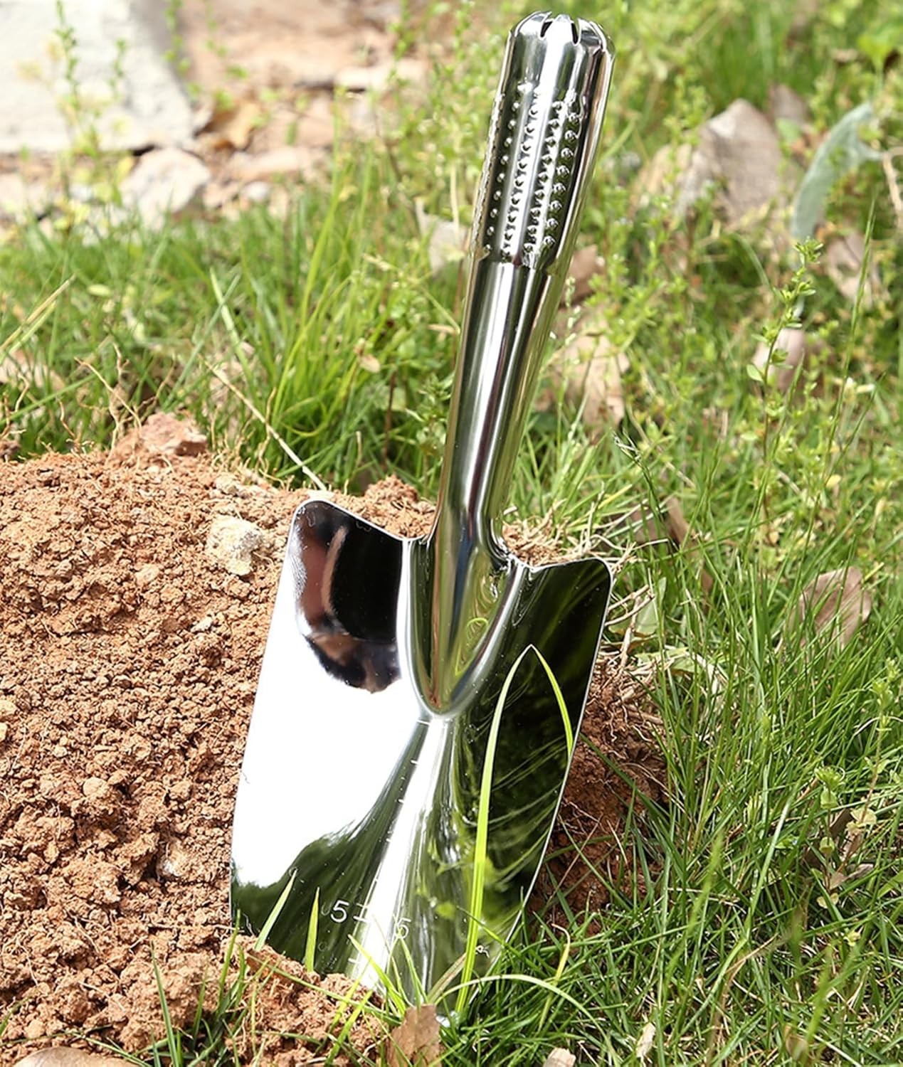 8×4 Inches Compact Stainless Steel Garden Trowel – Perfect for Weeding & Digging