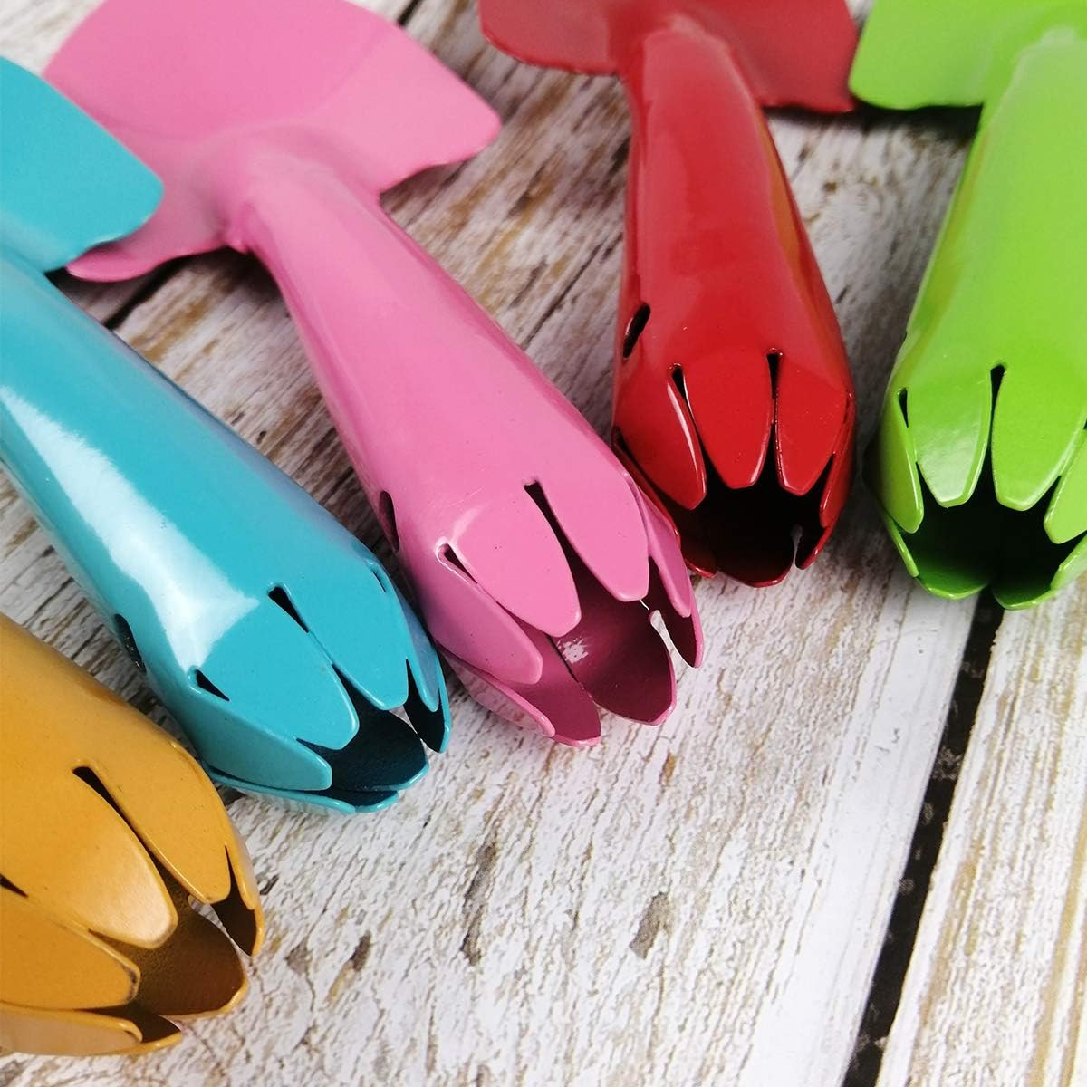 Mini Colorful Trowel Metal Garden Hand Shovels, 15 Pcs Garden Tools for Kids Tee