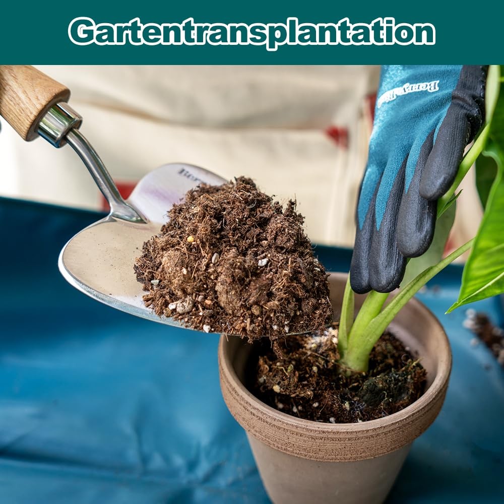 Oversized Garden Trowel with Sharp Blade for Digging, Transplanting, and Roots