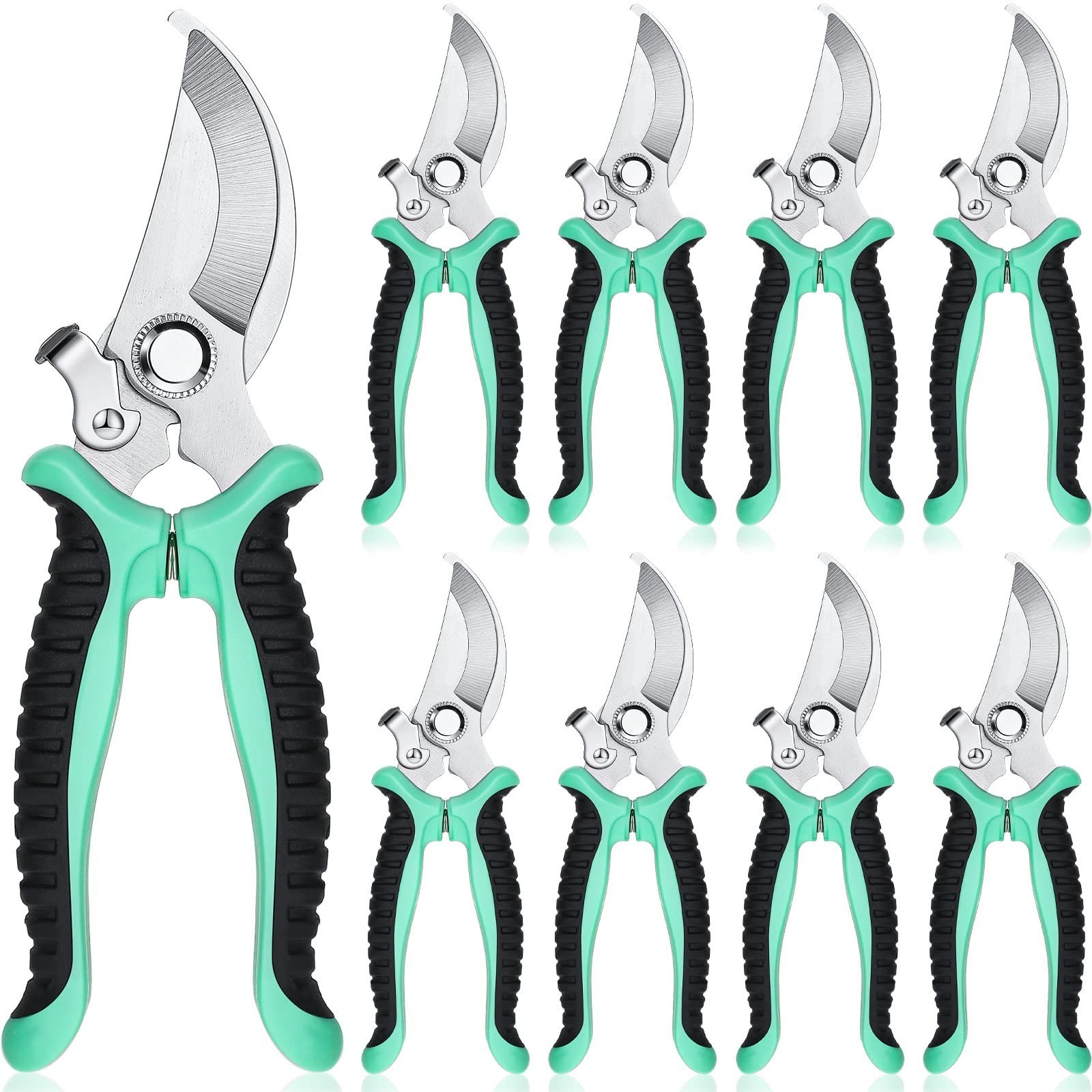 Lothee 9 Pcs Garden Shears Pruning Garden Clippers Bulk Bypass Prun… Fast Ship