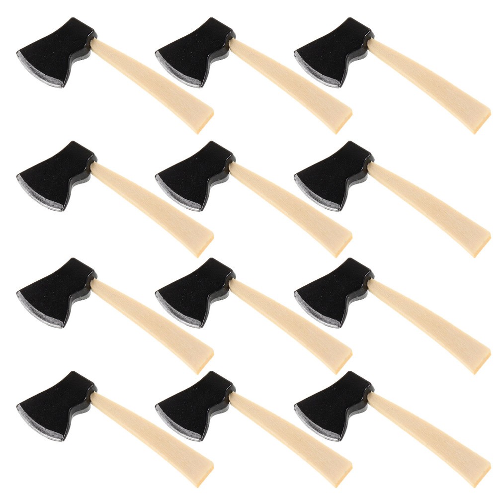 12 Pcs Miniature Garden Accessories Dollhouse Tools Axe DIY for Farm
