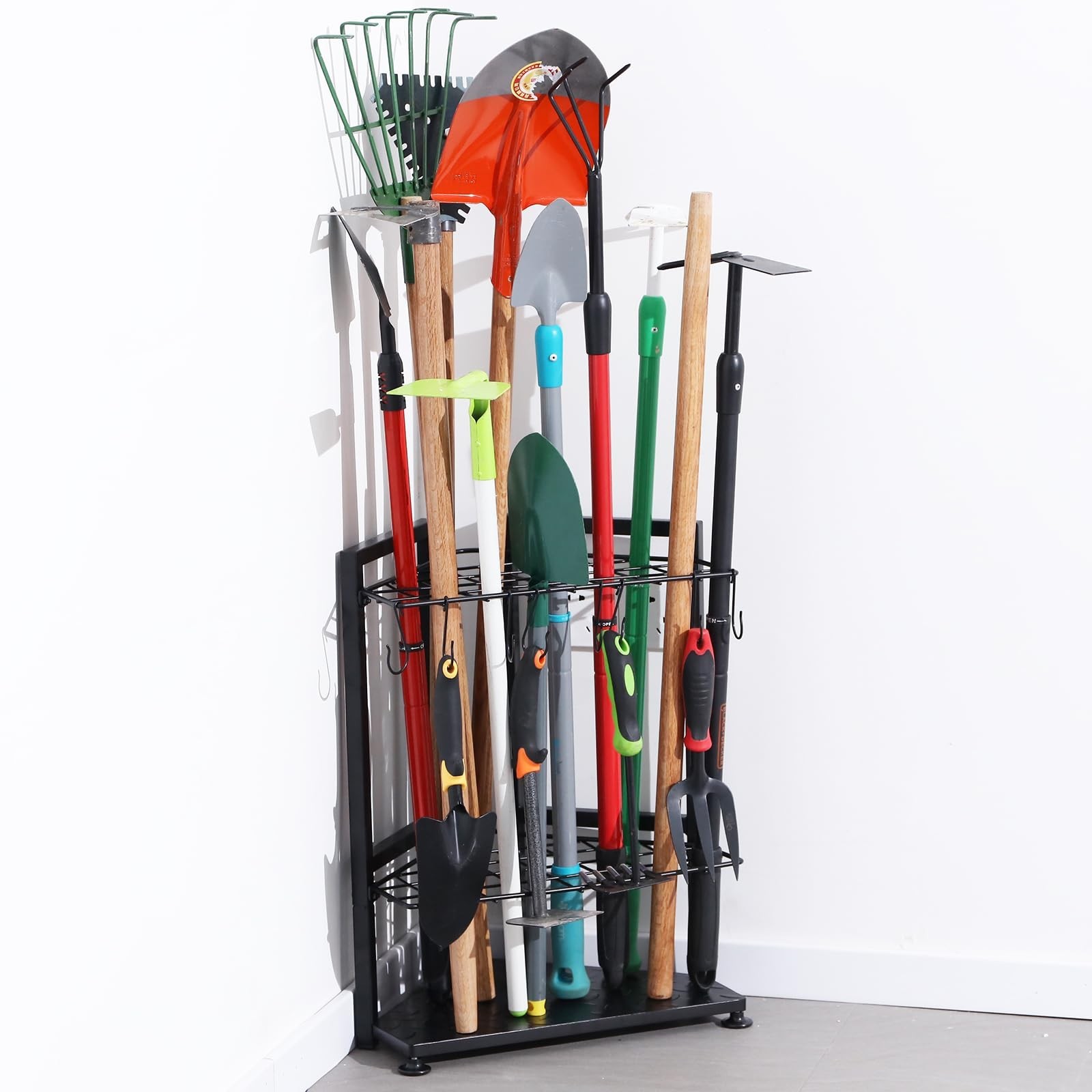 YueTong Garden Tool Organizer for Corner,Yard Tools Rack for Garage Storage O…