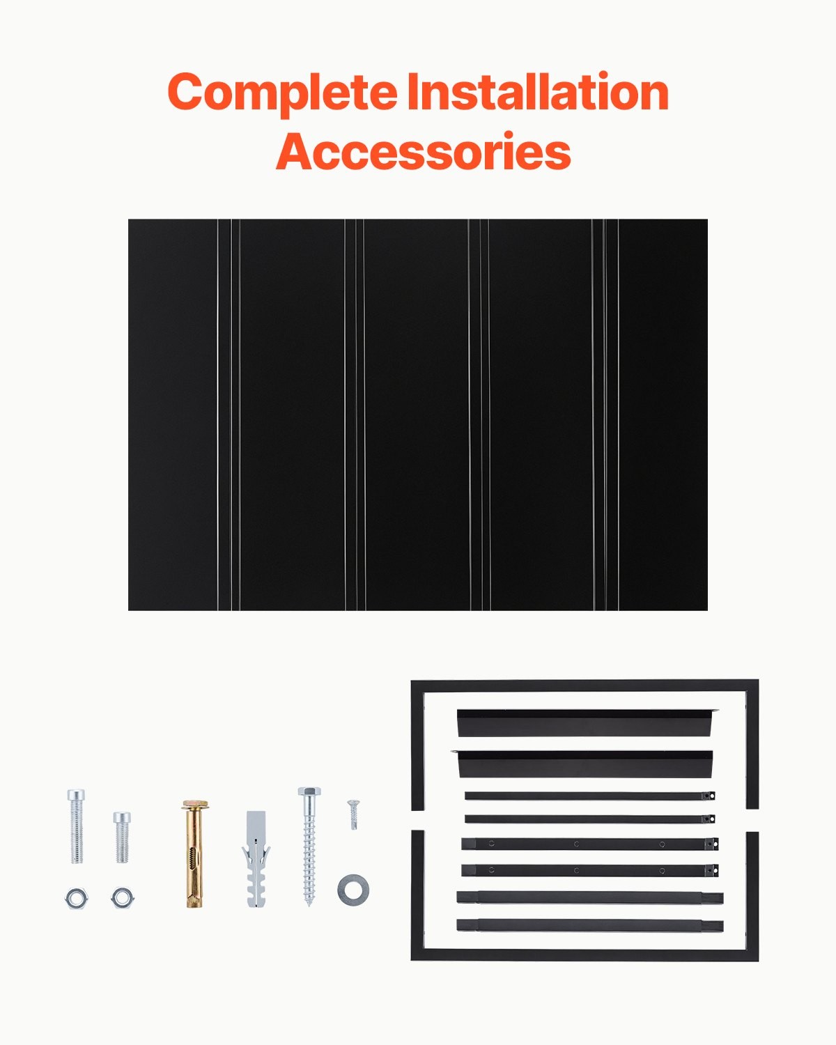 Fixed Metal Awning 56 x 24 in, Window Awning Door Canopy, Stable Triangle Steel