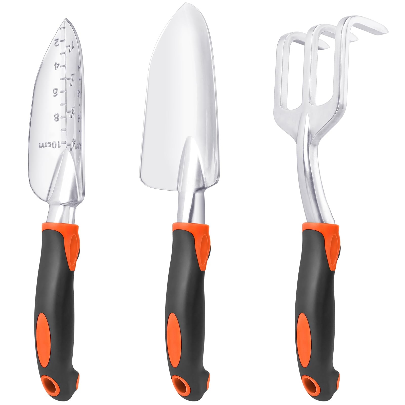 Garden Tools Set, 3 Pack Heavy Duty Gardening Tools Set Include Garden Shovel