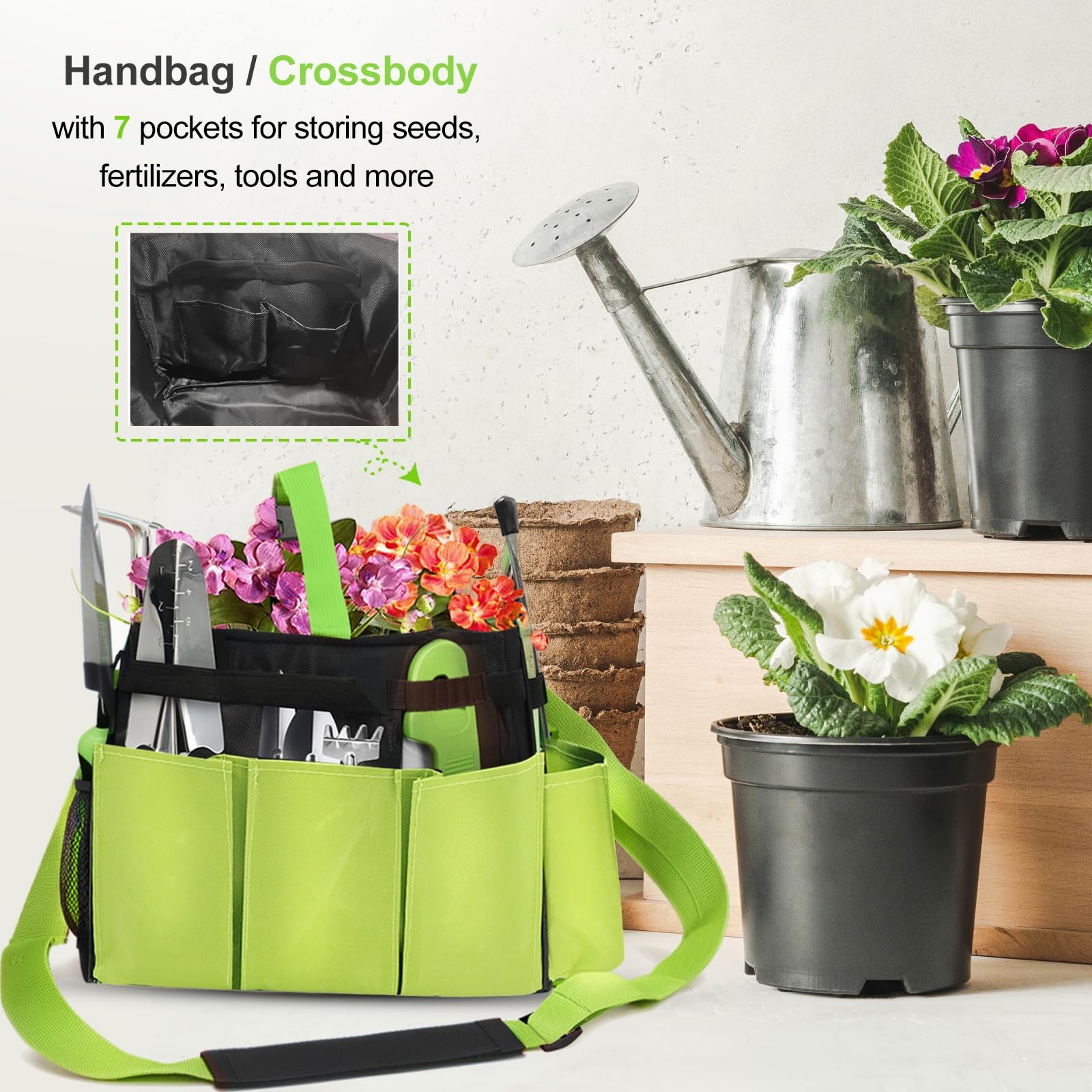 Gardening Tools Set of 11, Heavy Duty Stainless Steel Garden Hand Tools with …
