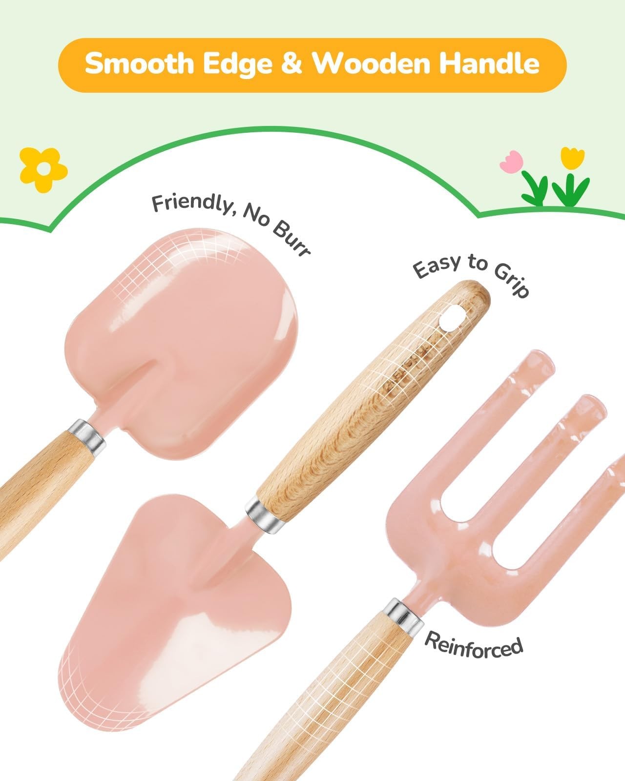 Kids Gardening Set Toys, Quality Garden Tool Kit for Kids and Toddlers, Inclu…