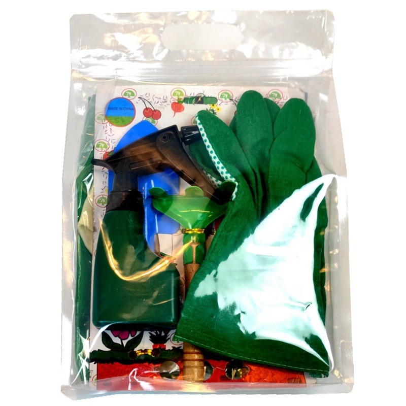 Kids Gardening Apron Tool Gloves Set Pretend Planting Learning Play Toy Gift
