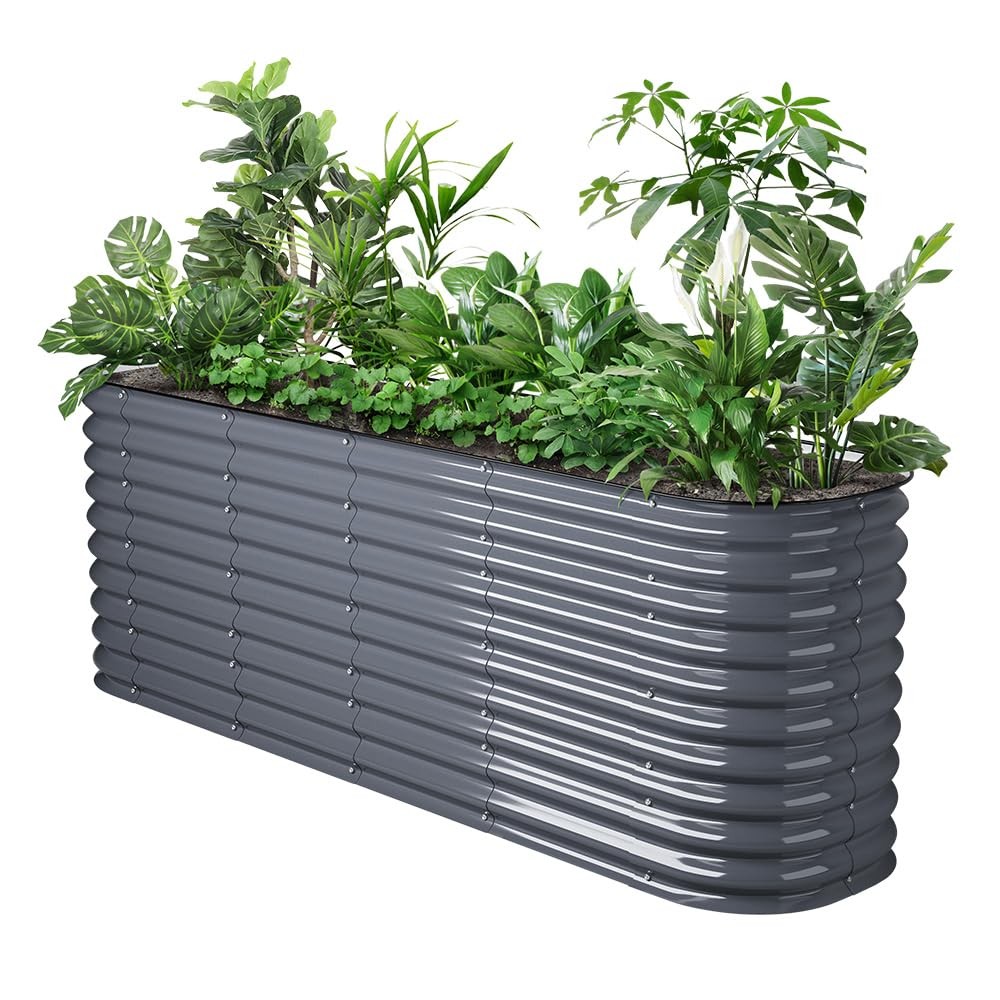 DripWorks Raised Garden Bed | 9 in 1 Modular & Rectangular Design | Metal