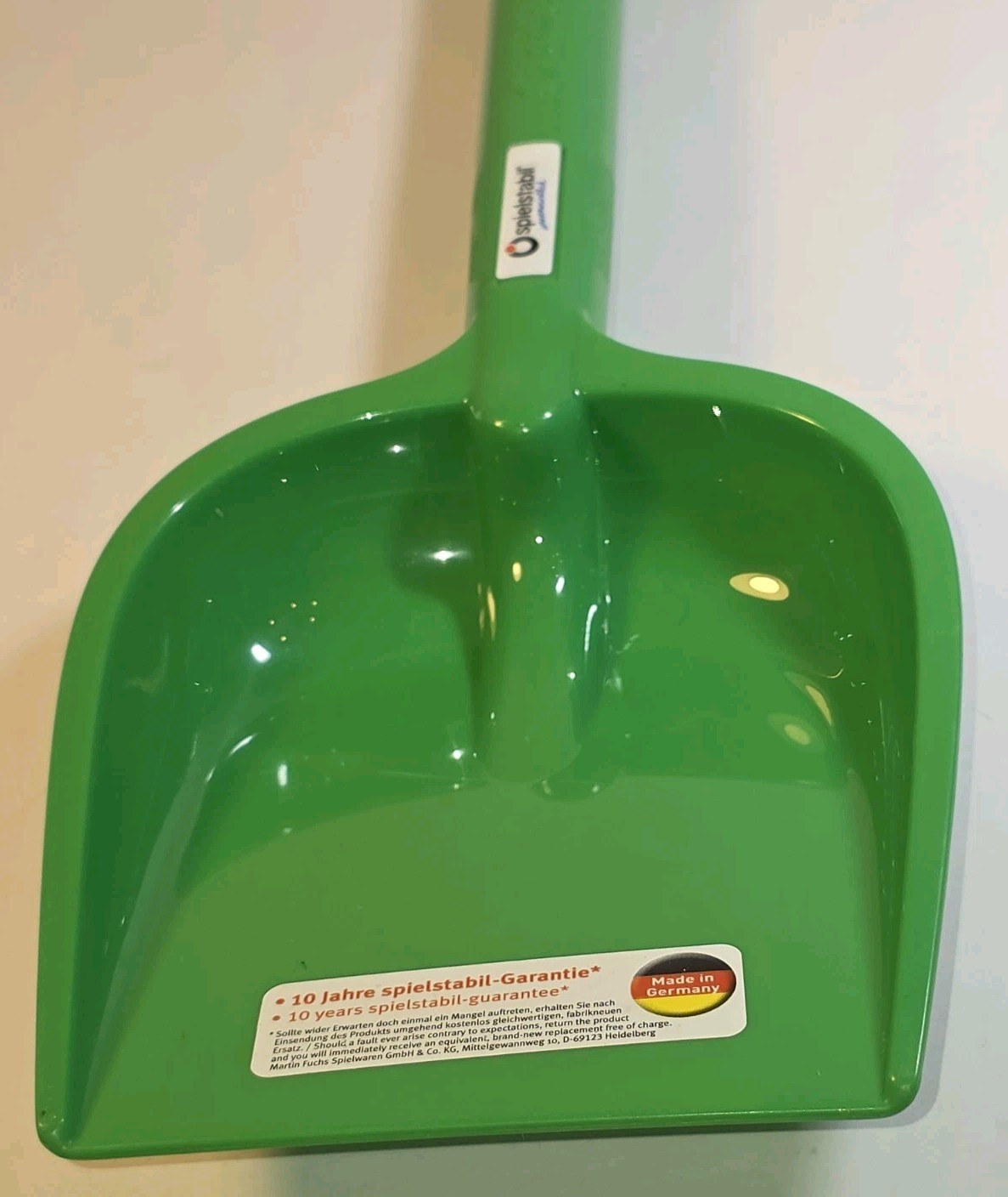 16″ Hand Spade Heavy Plastic Green Spielstabil Made in Germany
