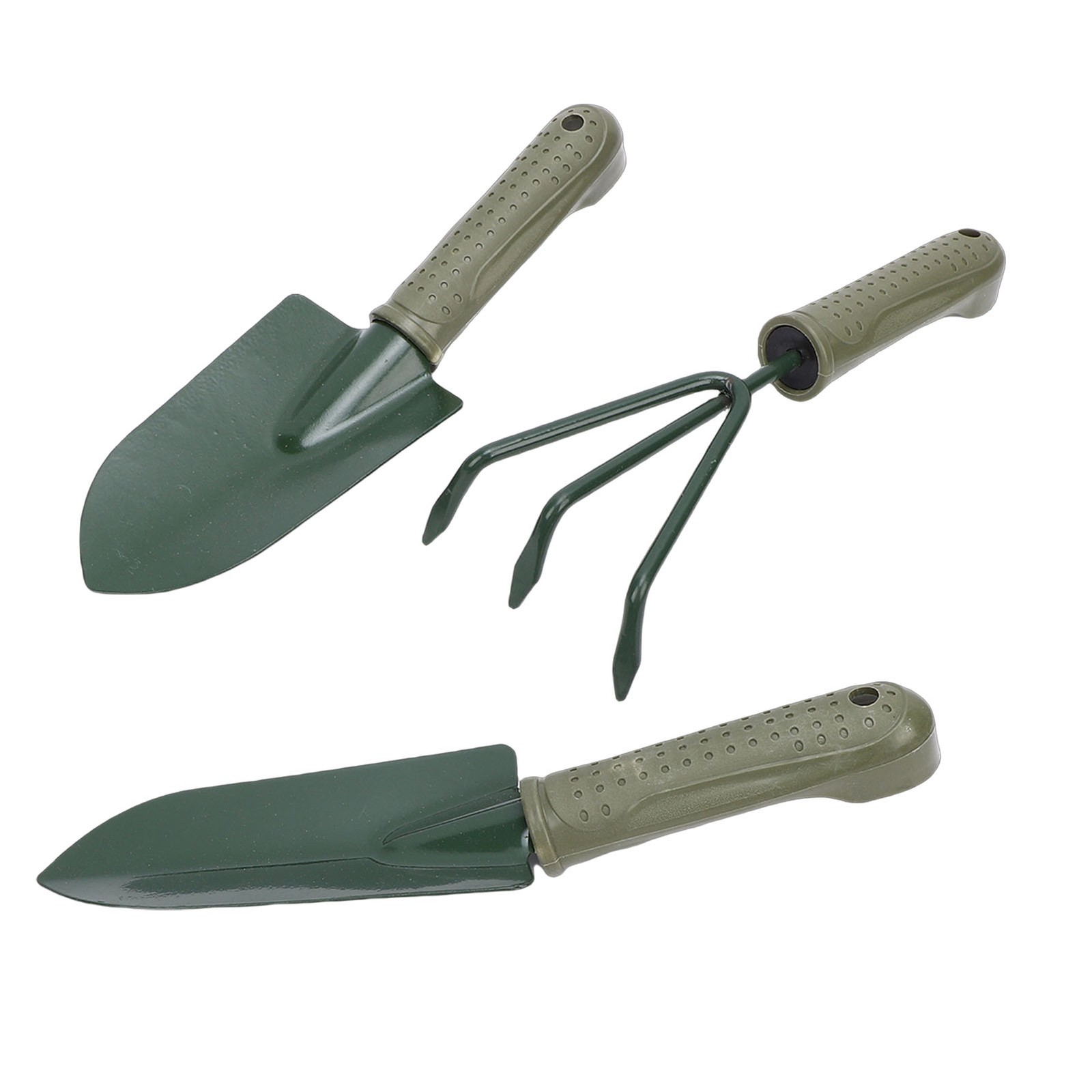 NEW 3 Prong Garden Rake Sturdy Ergonomic Shovel For Gardening